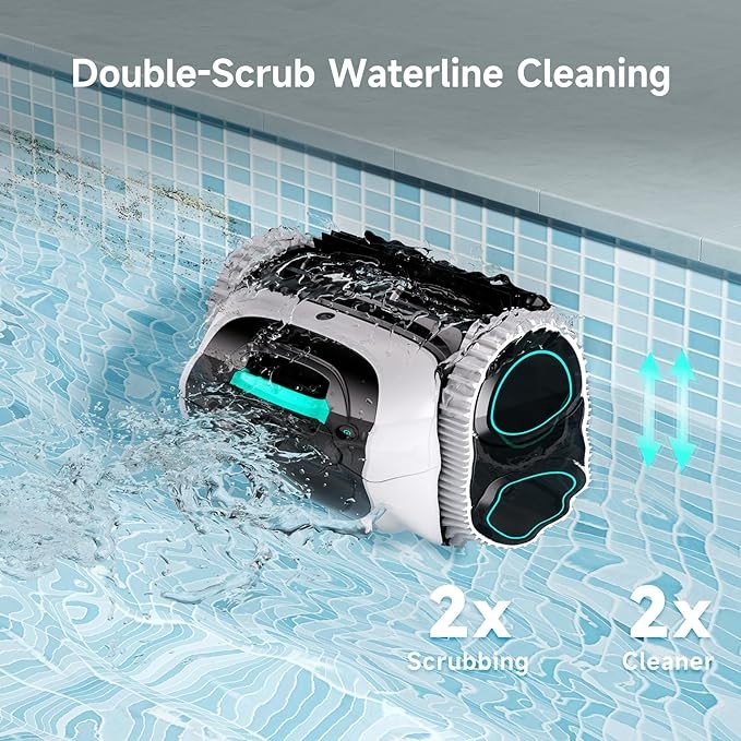 WYBOT C1 Pool Vacuum for Inground Pools, 4-in-1 Cordless Robotic Pool Cleaner