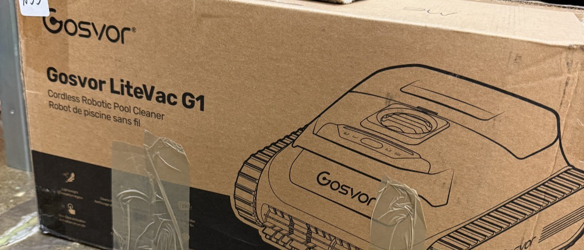 Gosvor LiteVac G1 Pool Robot Cleaner Wall Waterline 200min 2153sqft Smart WiFi+