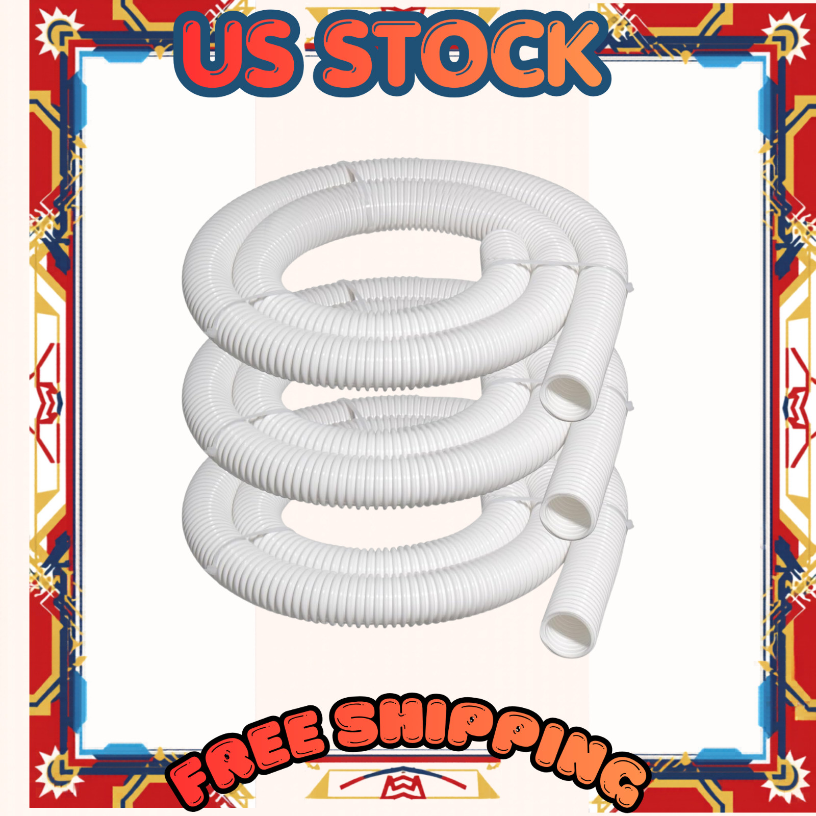 9-100-3102 6 Ft Cuff-Less Feed Hose Compatible with Polaris Pool Cleaner Parts