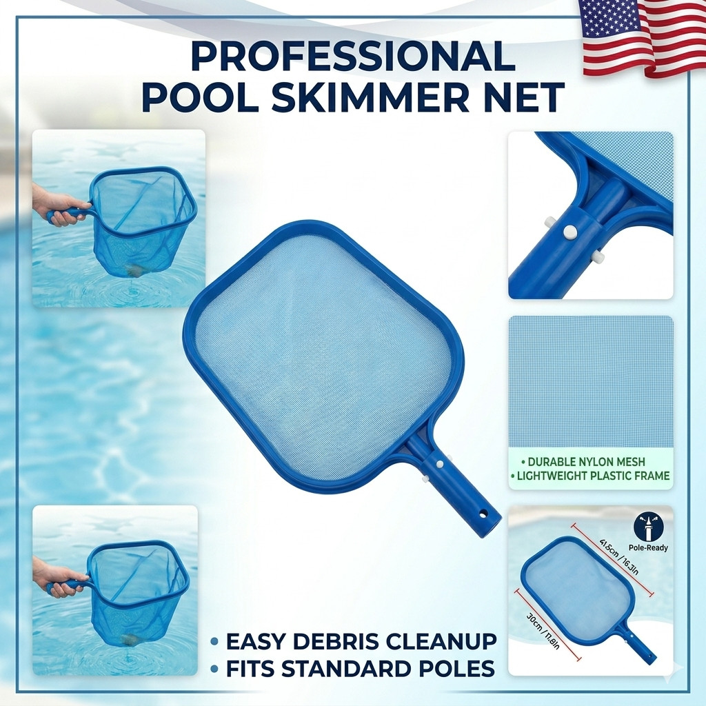 Supply Professional Swimming Pool Leaf Skimmer Net – Ultra Fine Mesh Netting