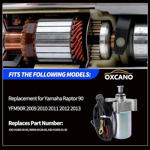 Starter Motor Assembly Replacement for Yamaha Raptor 90 YFM90R 43D-H1800-00-00