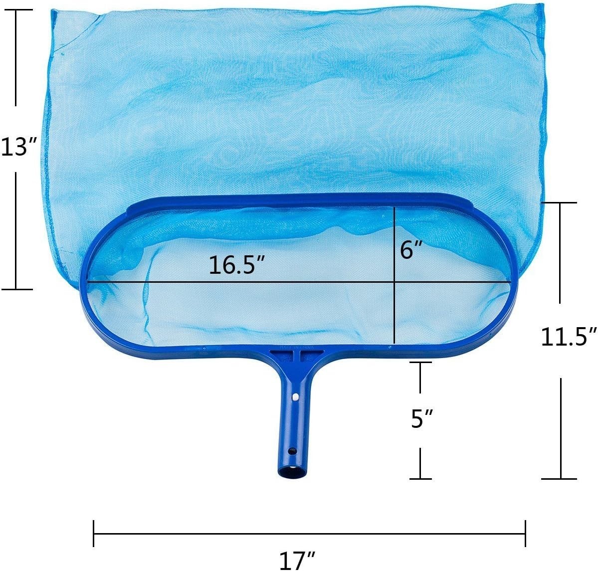 Pool Spa Leaf Skimmer Rake Net with Deep Pocket for Removing Leaves & Debris,…