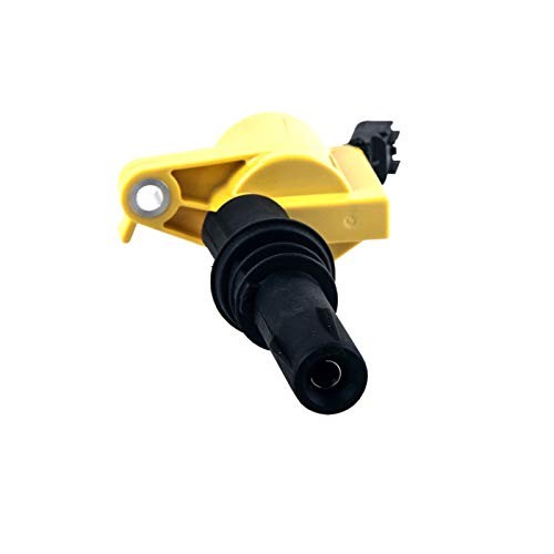 Set of 8 Yellow Straight Boot Ignition Coils Pack DG511 & Motorcraft Platinum