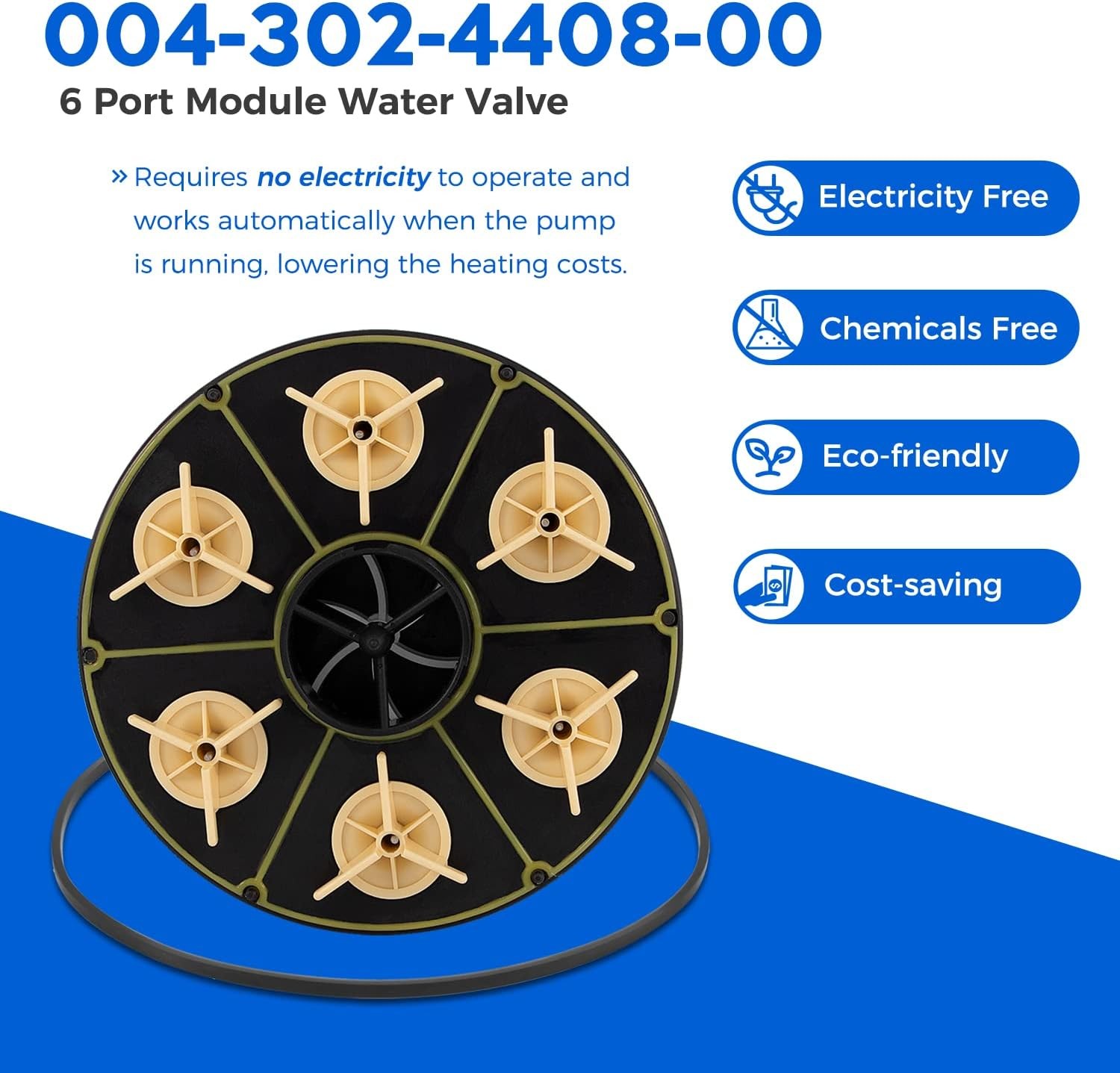 6-Port Module with Valve Shell O-Ring for Paramount Water Valve 004-302-4408-00