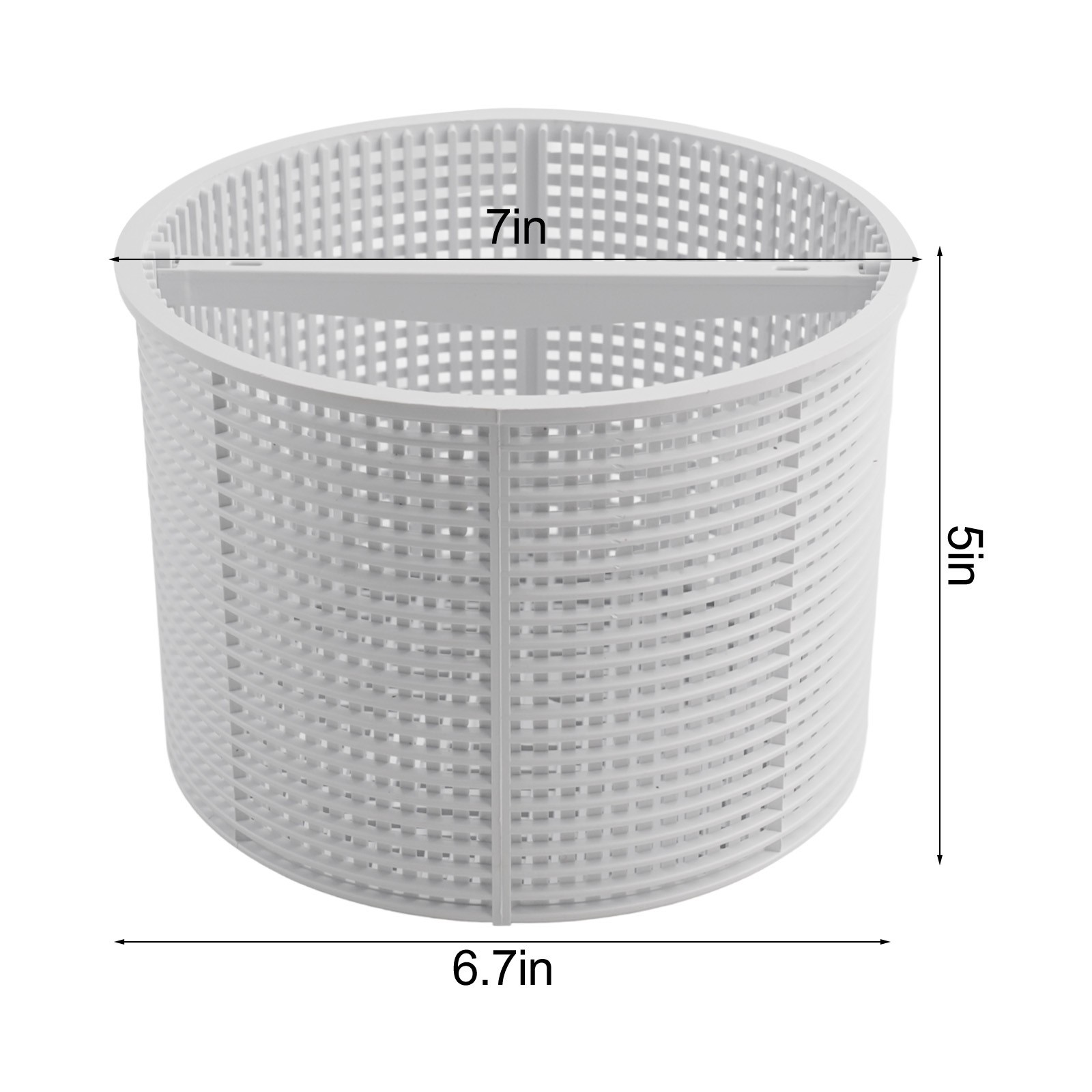 Swim Pool Skimmer Replacement 7*7*5inch ABS Compatible Non-Floating Durability