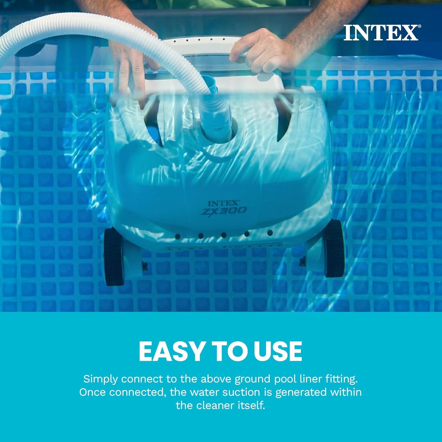 Intex Deluxe ZX300 Pressure-Side Automatic Pool Cleaner Vacuum 28005E