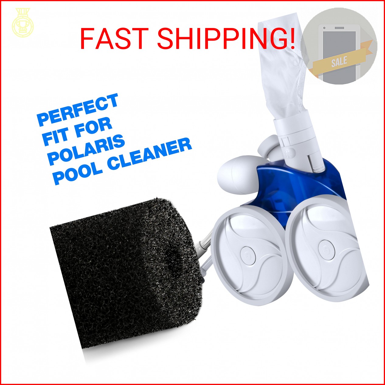 MUSCCCM for Polaris Pool Cleaner Parts, 12 Pack Sweep Hose Tail Scrubbers Replac