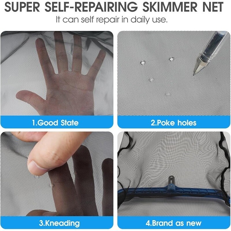 Pool Cleaning Kit Sets Net Brush Pole Above in-Ground Pools Hot Tubs Spas Home