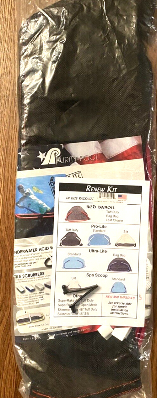 Red Baron Renewal Kit RKRBTD Tuff Duty Net Leaf Rake Pool Spa