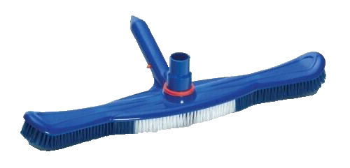 18&Prime; Pool Wall Brush Vacuum Head Combo with Swivel Cuff for 1-1/2&Prime; or 1-1/4&Prime; Hose