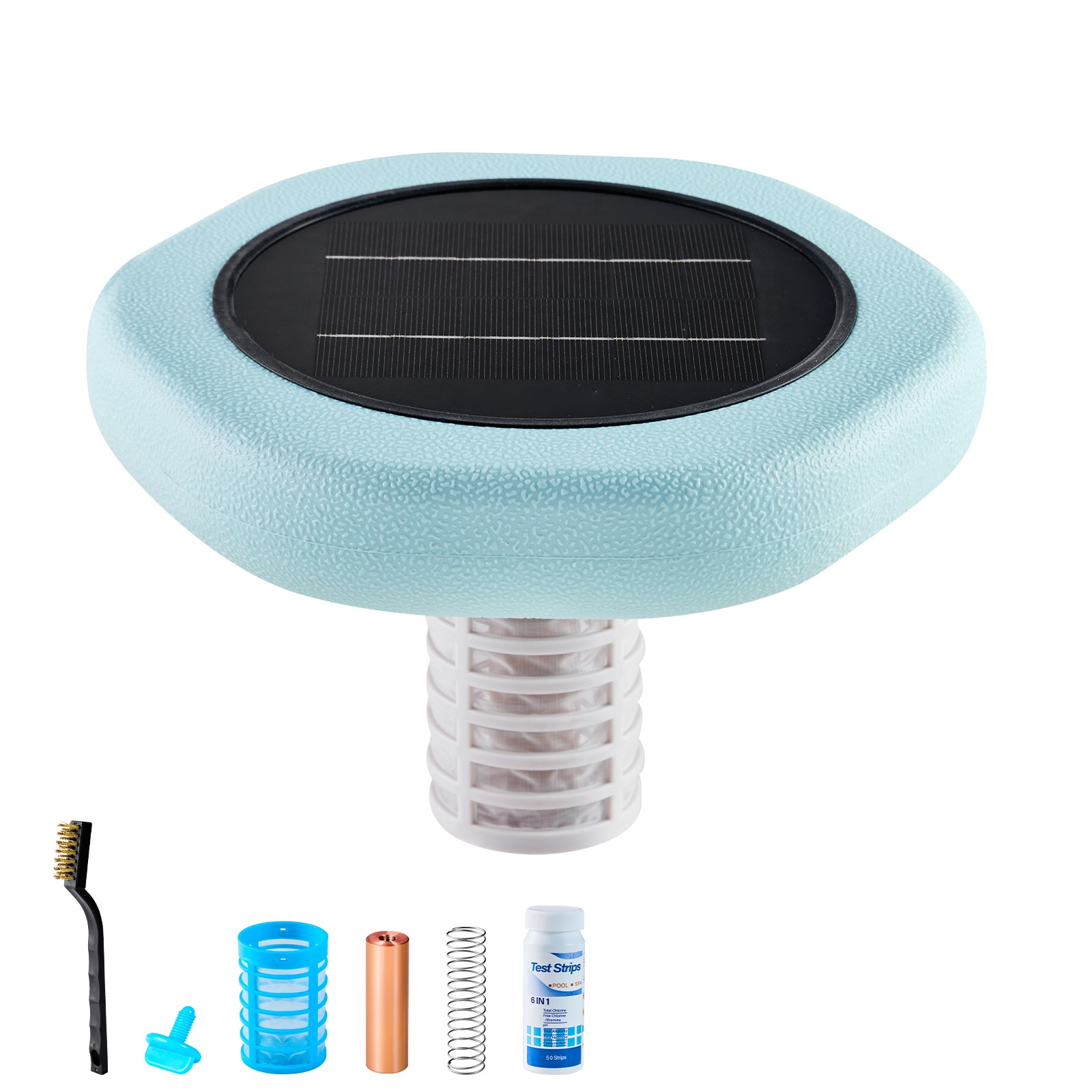 Uimoso Solar Pool Ionizer Hexagon Copper Purifier for Pools Up to 45000 Gal