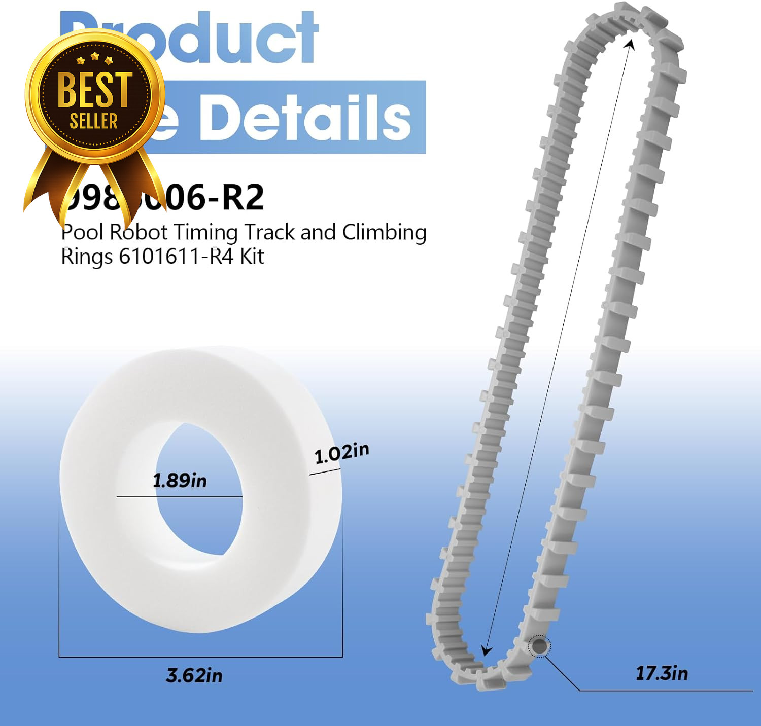 Pool Cleaner Replacement Parts Kit for Maytronics Dolphin Nautilus CC Plus Climb