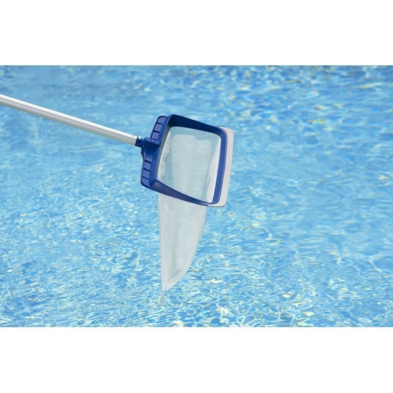 Vinyl Liner Swimming Pool Rake W/ Rubber Bumper Heavy Duty Nylon Net Tool New