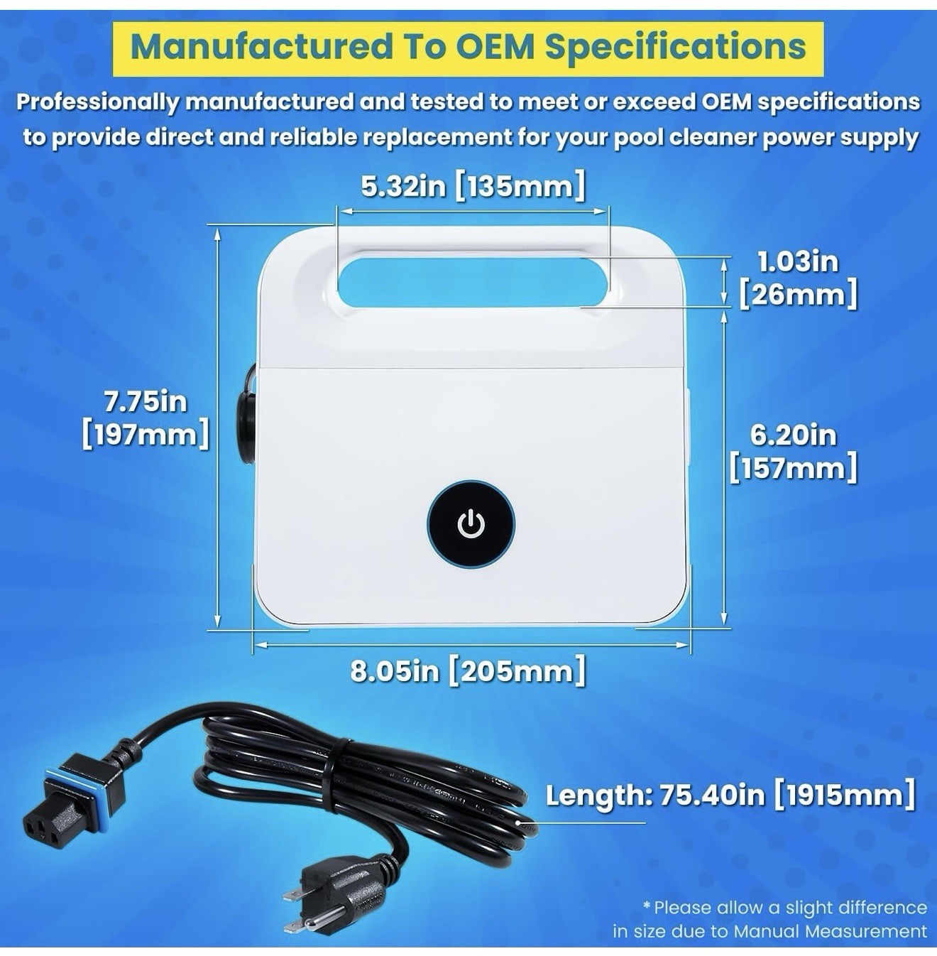 99956034 Power Supply for Dolphin Active 10,Solo,Cayman,Echo,Encore,Escape,E10,E