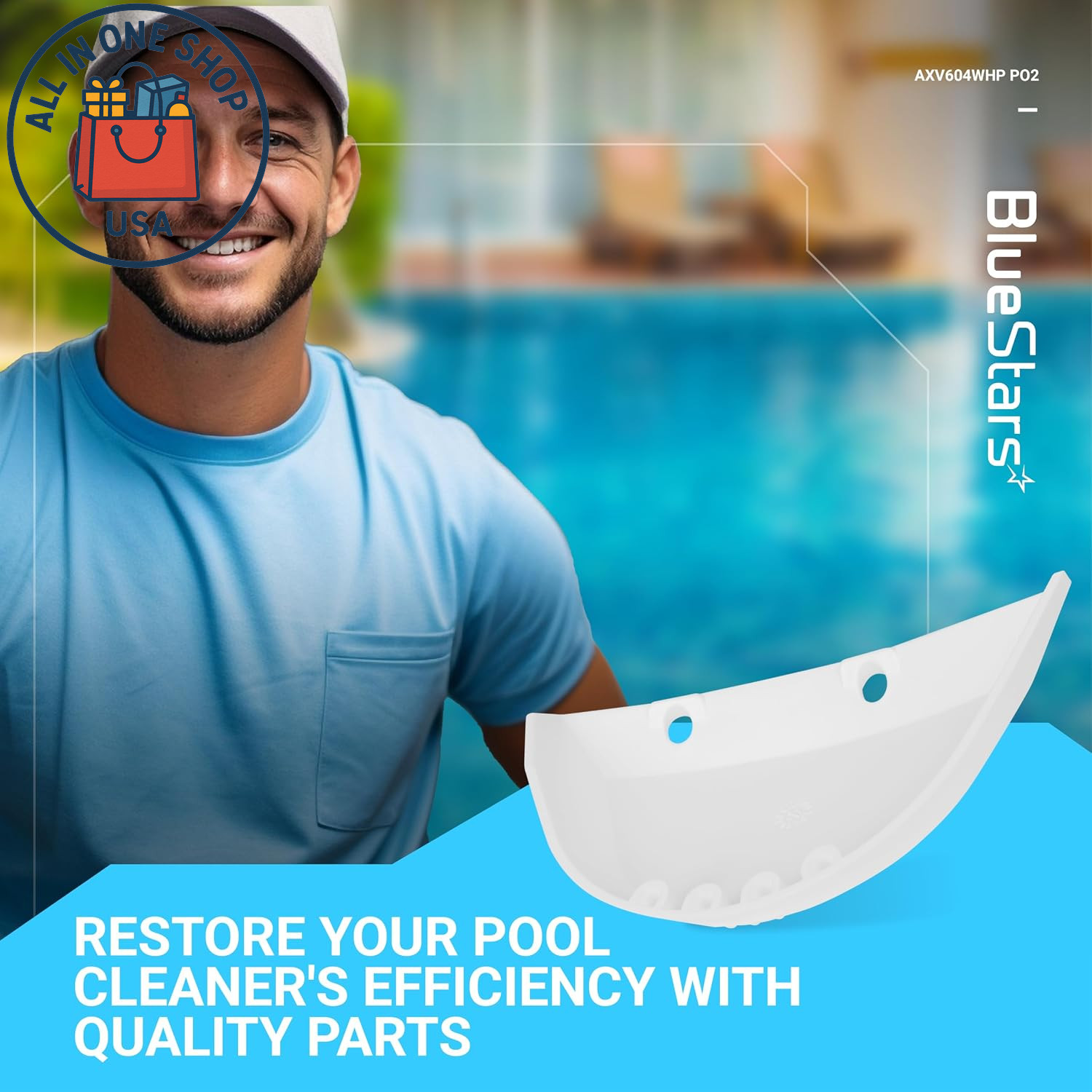 AXV604WHP Replacement Wing Kit for Hayward Pool Cleaners