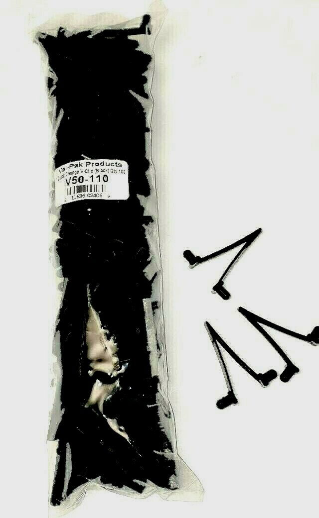 Heavy Duty Replacement V-Clips for Pool Brush Net Vacuum Pole Handle Qty 100