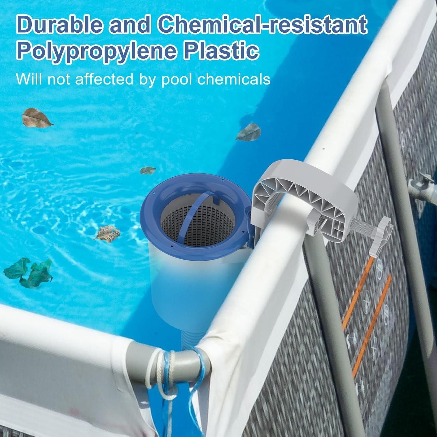 Adjustable Pool Skimmer for Above Ground Pool Maintenance