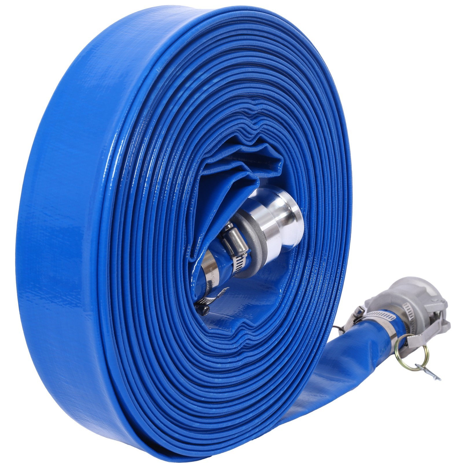 1.5&Prime; Pool Backwash Hose 100ft Heavy Duty PVC Camlock Fittings