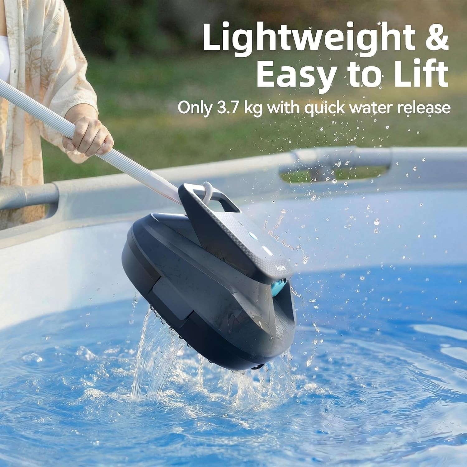 High-Performance Cordless Pool Cleaner: Ideal for Above-Ground & Inground Pools
