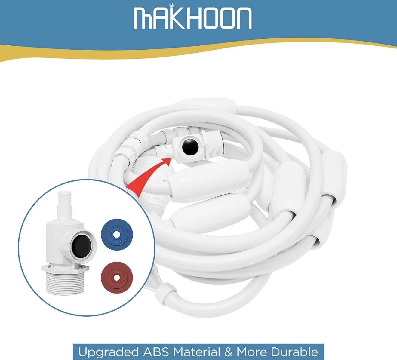 MAKHOON Pool Cleaner Feed Hose Replacement for Polaris 280, 380, 180, 3900 G5 OB