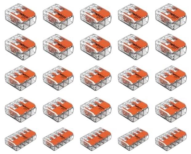 25pc 2 Port (10) 3 Port (10) 5 Port (5) 221 Splicing Connector, Lever-Nut