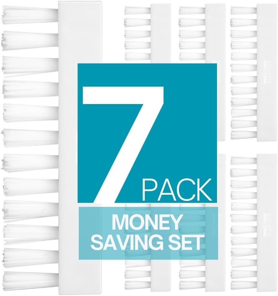 Pool Vacuum Head Replacement Brushes, 7pc, Nylon Bristles, Universal Fit, Bru…