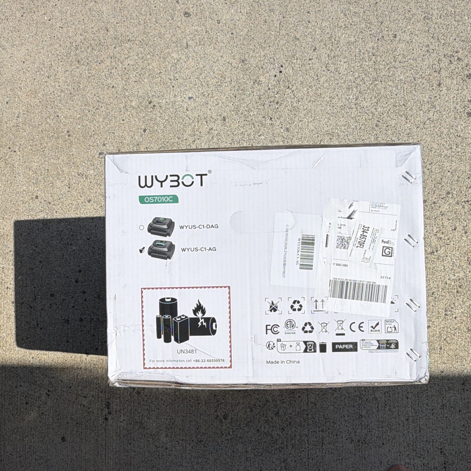 WYBOT OS7010C Cordless Robotic Pool Cleaner Smart Navigation App Wall/Floor