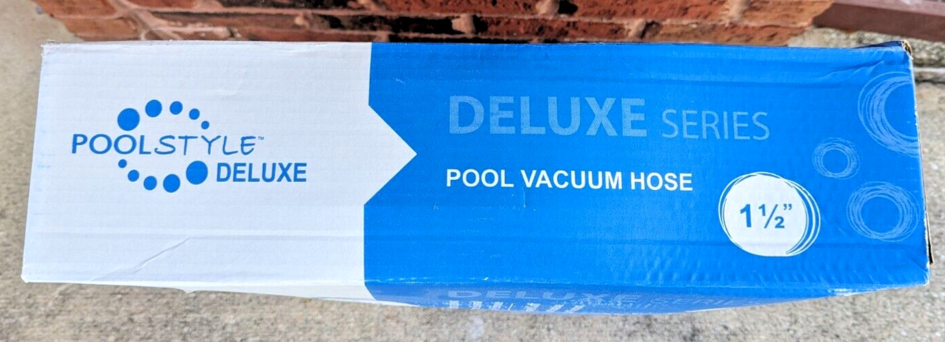 Open Box Pool Style Deluxe PSL-40-8230 1-1/2&Prime; x 30&prime; Vacuum Hose With Vacuum Head