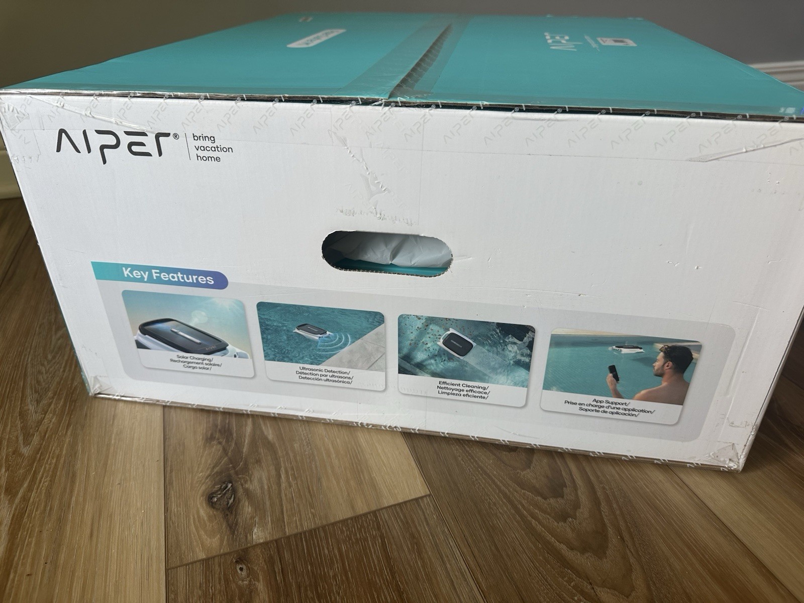 Aiper Surfer M1 Automatic Pool Skimmer Robotic Surface Cleaner Solar-Powered+App