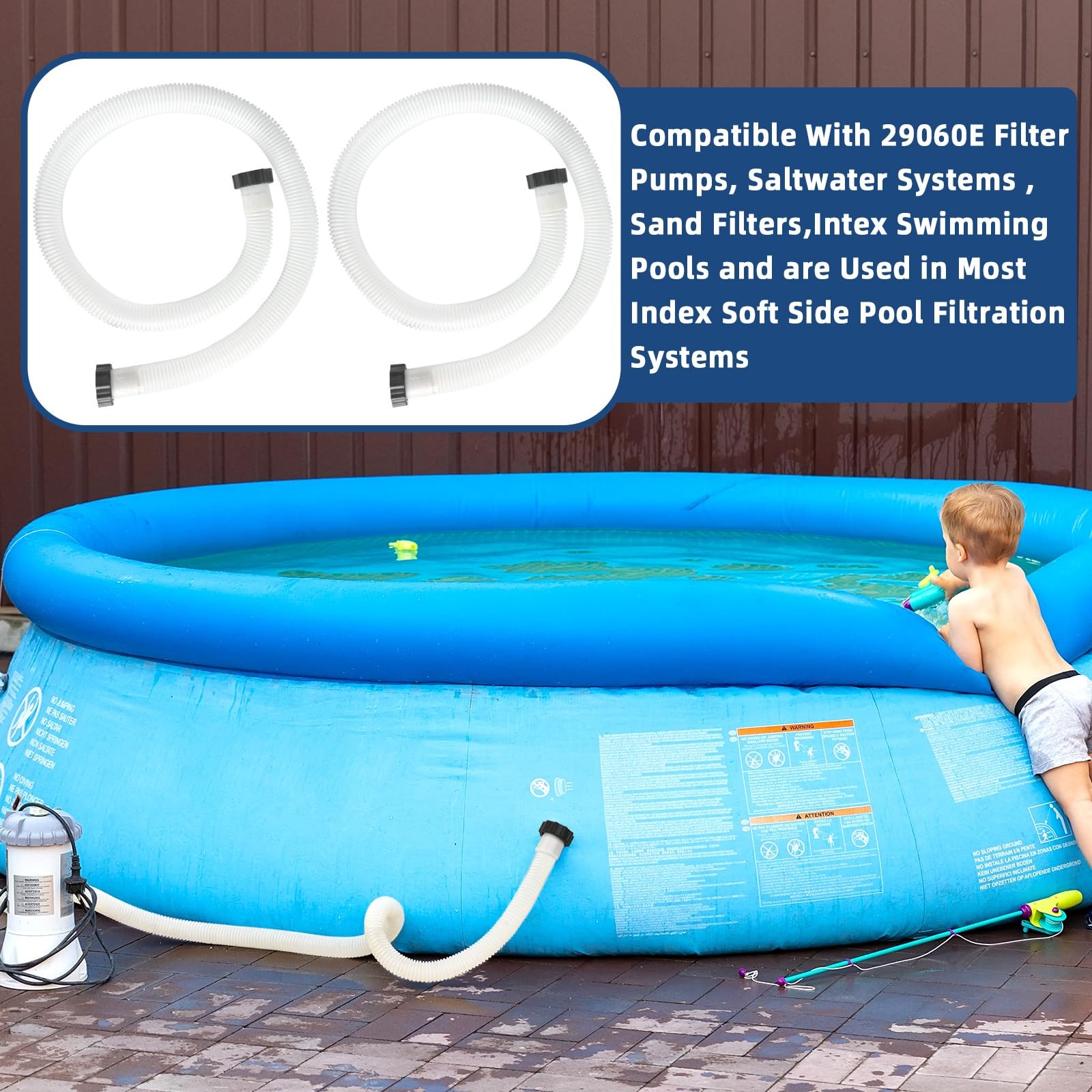 2 Pack 2026 Upgrade EVA 6ft/180cm long with a 1.5in/3.8cm diameter, White