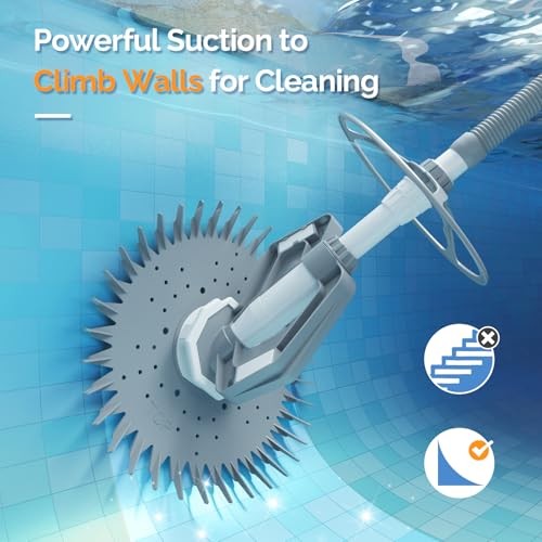 Pool Vacuum Cleaner Automatic Sweeper Swimming Pool Creepy Crawler Gray&White