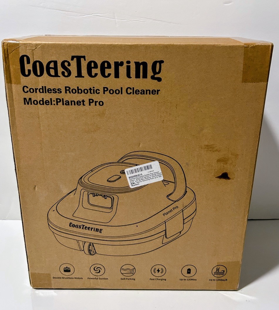 2026 Upgrade CoasTeering Cordless Robotic Pool Cleaner Dual Brushless Motors