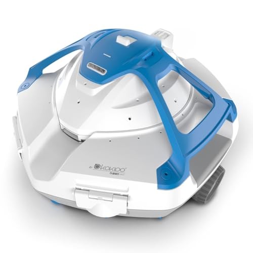 Cordless Robotic Pool Cleaner Robot, 40W Dual Motors Portable Robotic Pool