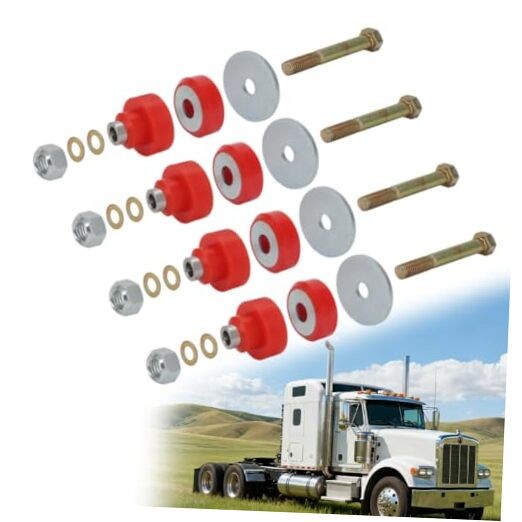 Motor Mount Poly Bushing Replacement Kit for Peterbilt 379 387 Replace for