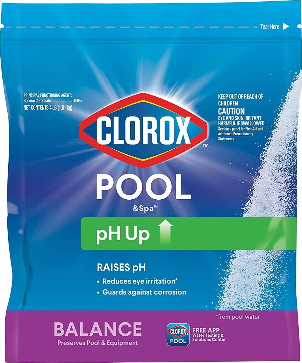 Pool & Spa Swimming Pool pH Up, Raises pH, Protects Against Eye&Skin Irritation