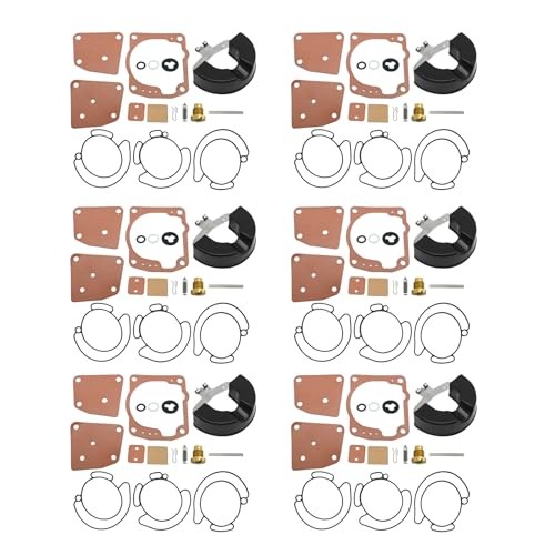 Pack of 6 Carburetor Rebuild Kit Replacement for Johnson Evinrude V4 V6 90