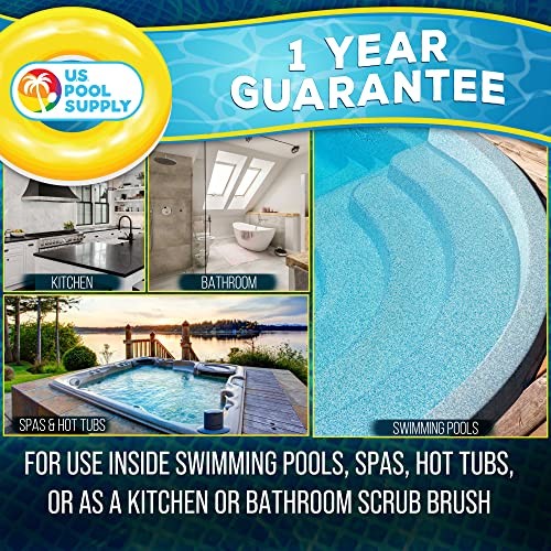 Pool Brush Head for Inground Pools, Hot Tub, Spa – 8 inch x 4 inch – Curved