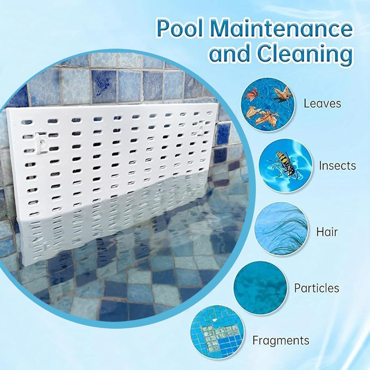 Pool Skimmer Guard Kit Pool Skimmer Net Leaf Skimmer Catcher Shield Protectiv…