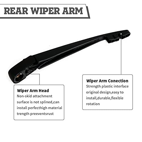 Rear Wiper Arm Blade Kit,Exact-Fit Replacement for Subaru Crosstrek 13-17