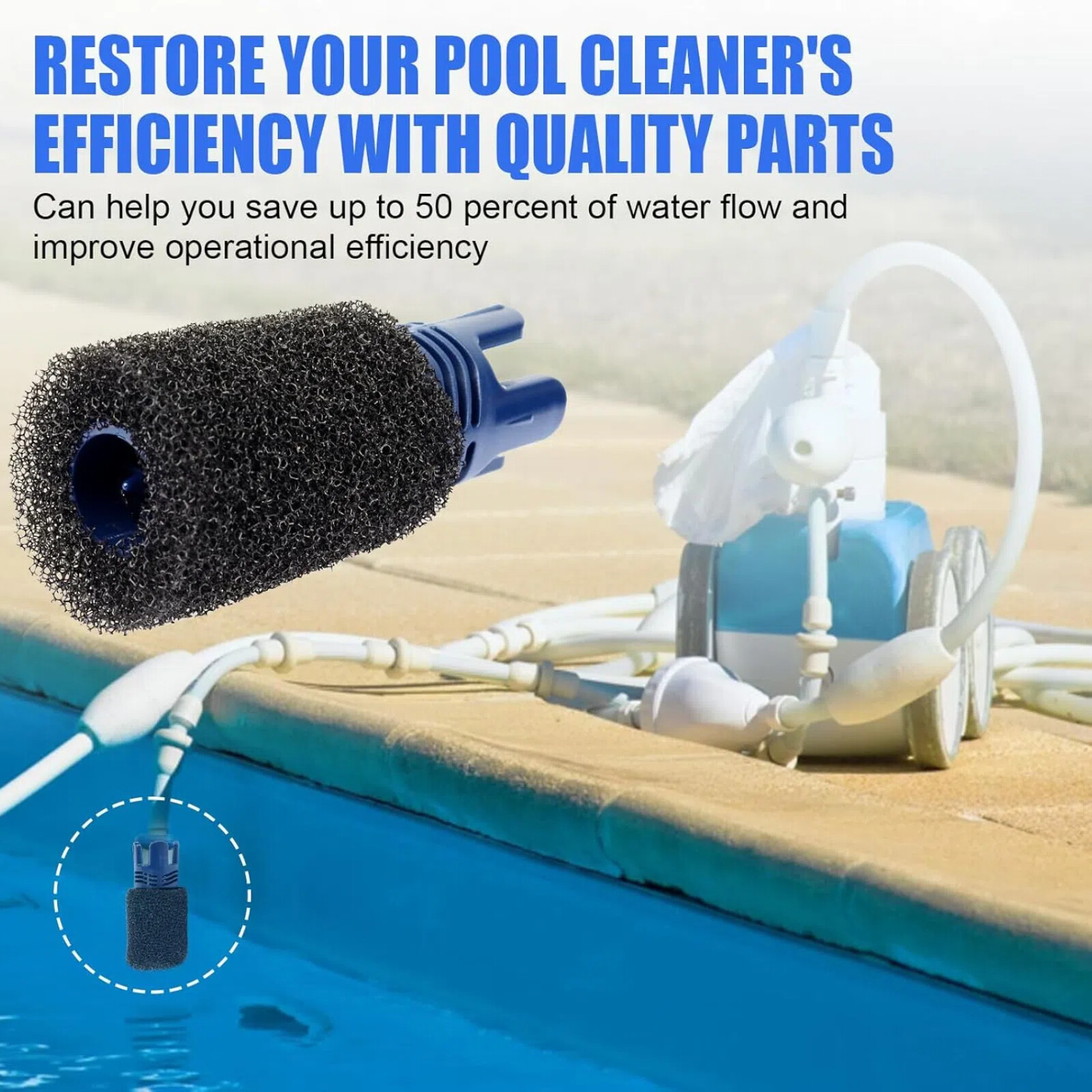12-Pack TSP10P & 9-100-3105 Hose End Water Flow Enhancer for Polaris Cleaners