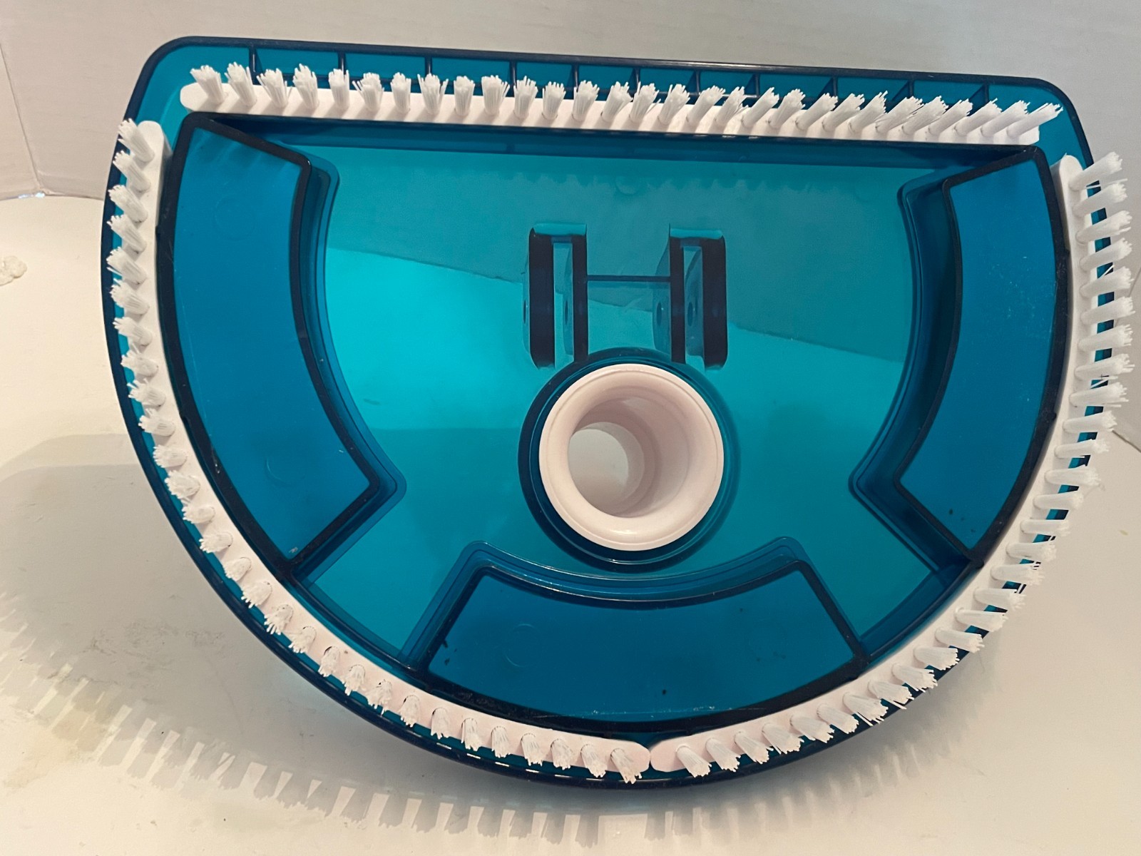 USP Pool Vacuum Brush Head Curved Half Moon Body 10×7&Prime; Swivel Connect VH-709