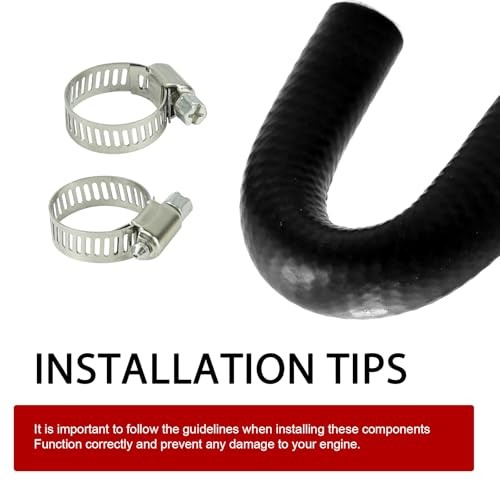 Car Hose with Clamp, Heater Core Crossover Coolant Bypass Hose Kit, Sealing