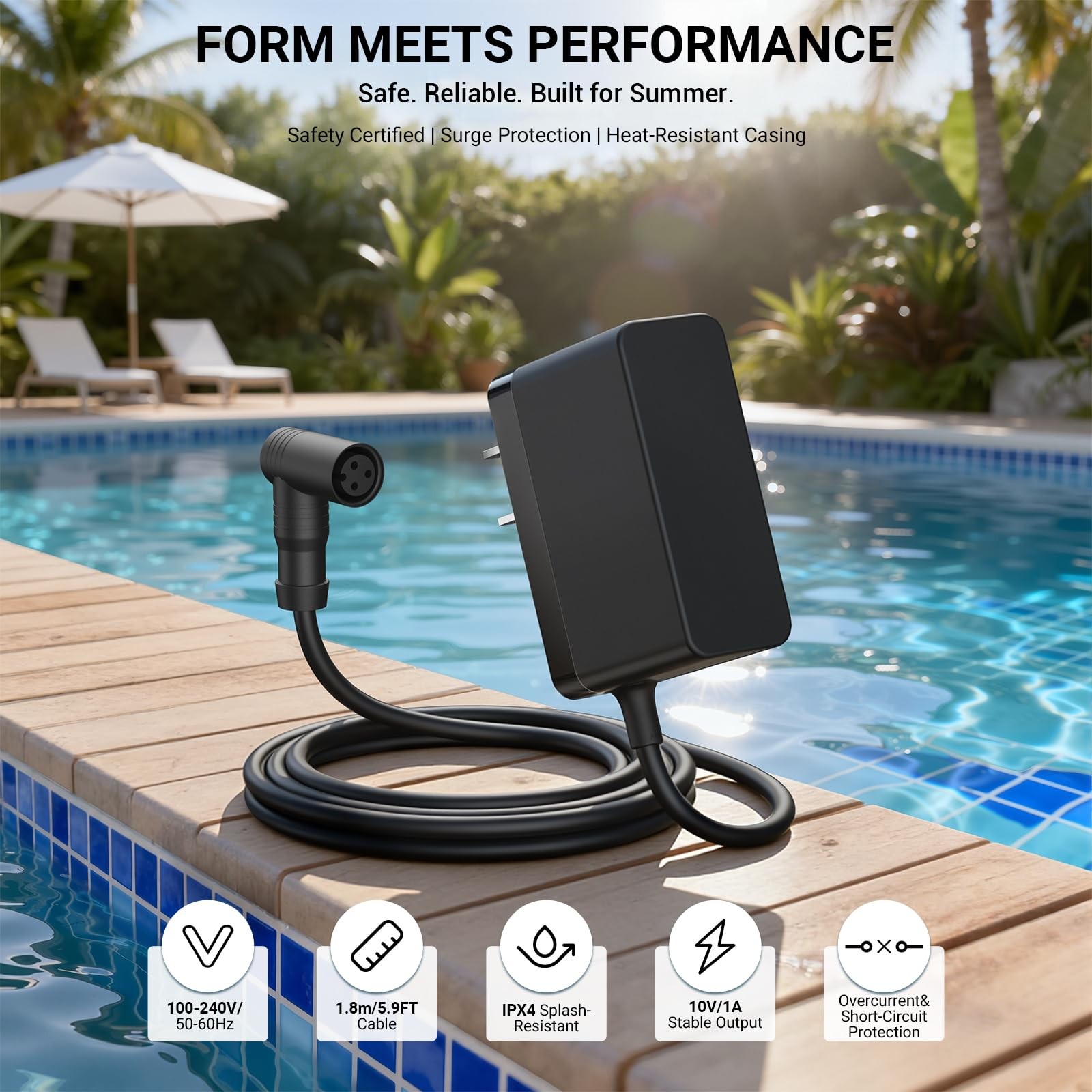 Charger for Betta Pool Vacuum SE Plus Replacement Power Adapter for Skimmer
