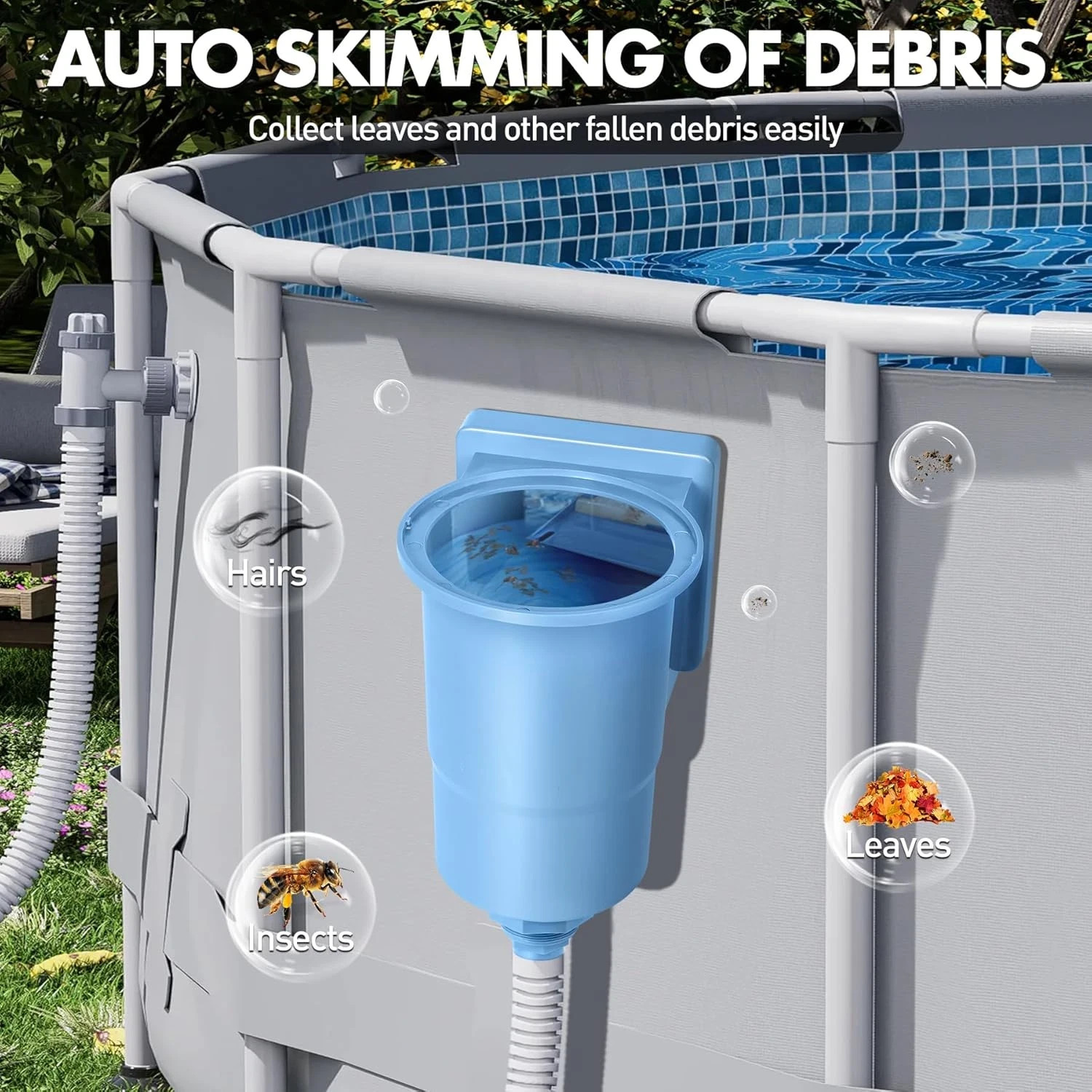 through Wall Skimmer for above Ground Pool, Heavy Duty Wall Mount Pool Skimmer K