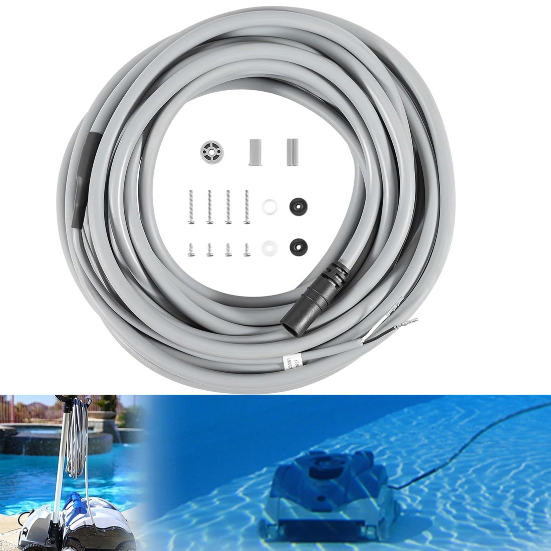 Floating Cord Cable for Hayward SharkVAC XL/TigerShark/QC Robotic Cleaner RC9990