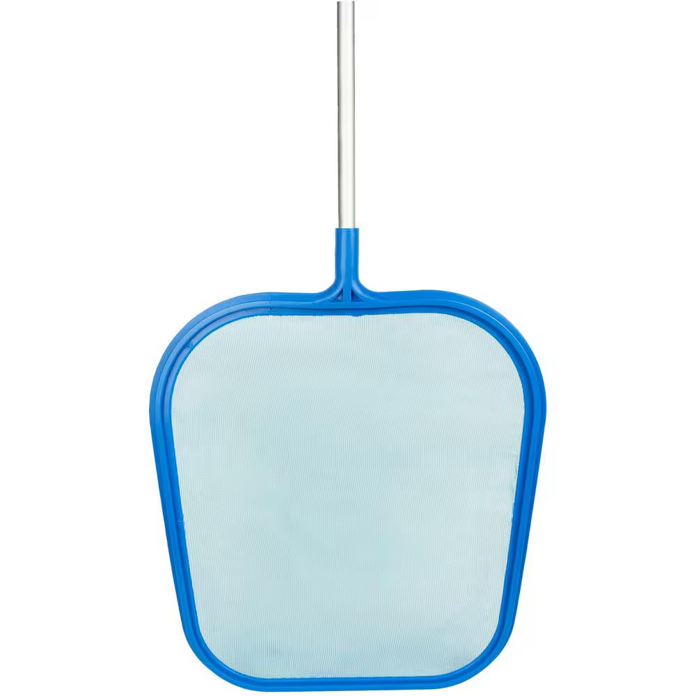 Swimming Pool and Spa Leaf Skimmer with 4 Ft. 2-Piece Pole
