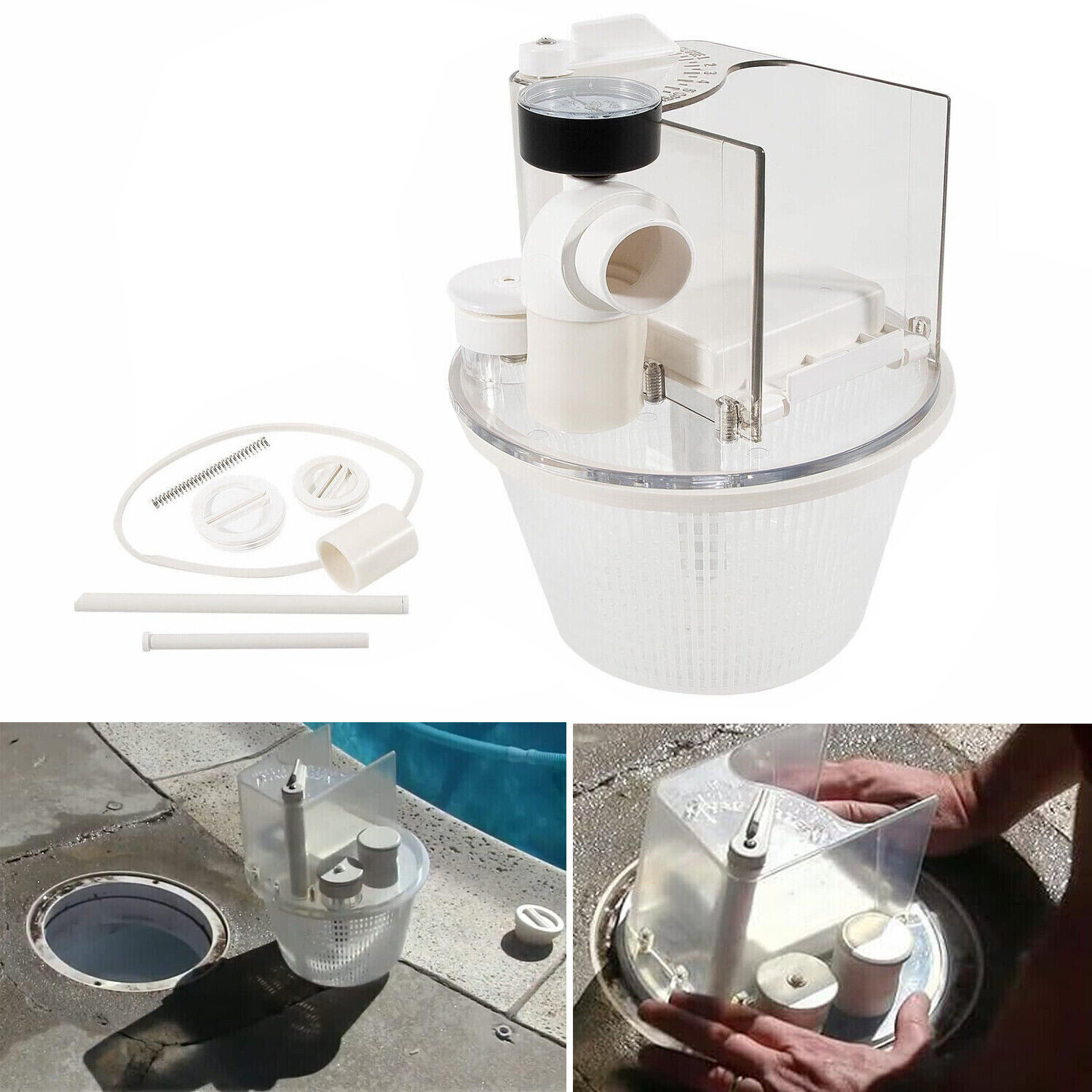 Replace for Pentair R211100 Vac-Mate Pool Cleaner Dispenser Box Skimmer Complete