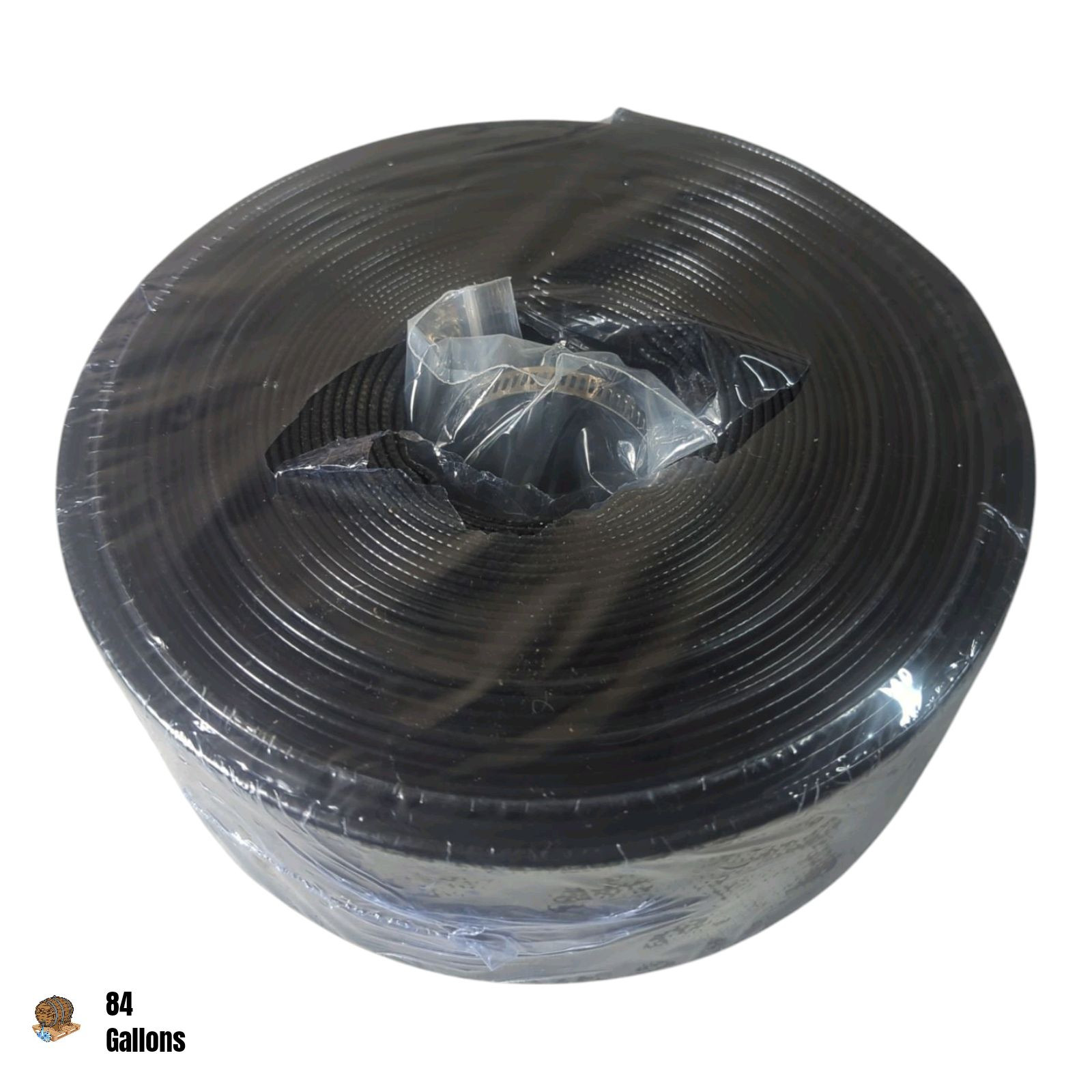 U.S. Pool Supply Black Rhino 2&Prime; x 50&prime; Pool Backwash Hose with Hose Clamp