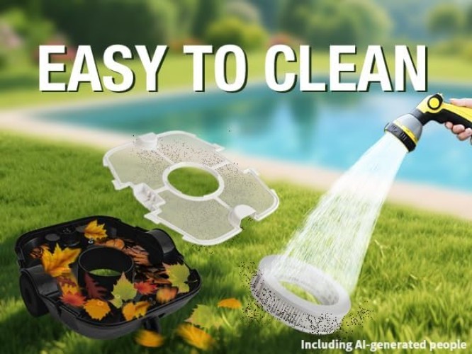 Battery-Powered Cordless Pool Cleaner with Touch Control & 120-Min Cleaning Time
