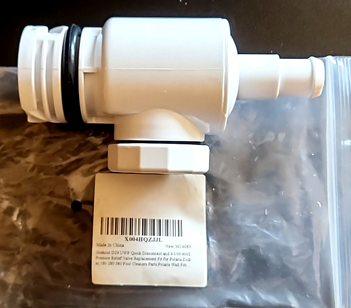 Gosknor Polaris Quick Disconnect Uwf D29, 9-100-9002 Pressure Relief Valve Zodia